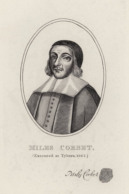 Miles Corbet (gravura) de English School