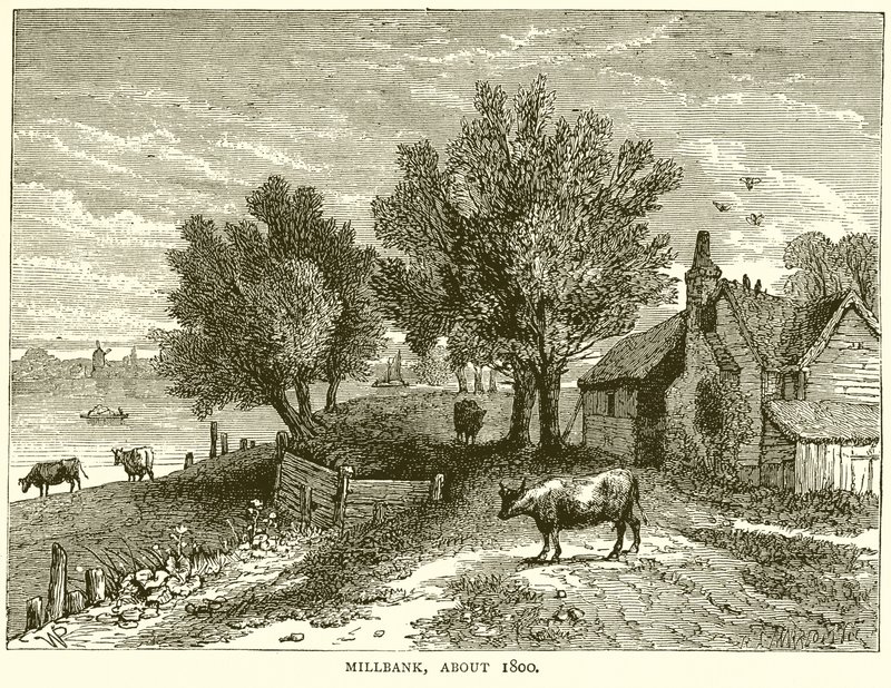 Millbank, cerca de 1800 de English School