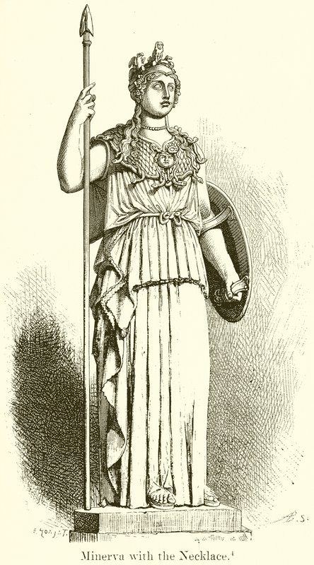 Minerva com o colar de English School