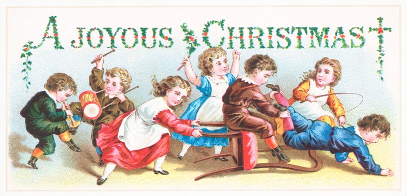 Crianças Travessas, Cartão De Natal de English School