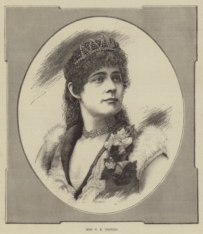 Miss C E Daniels (gravura) de English School