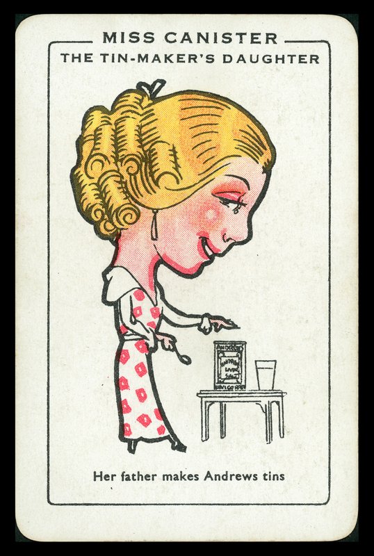 Miss Canister, A Filha do Fabricante de Lata (litografia a cores) de English School