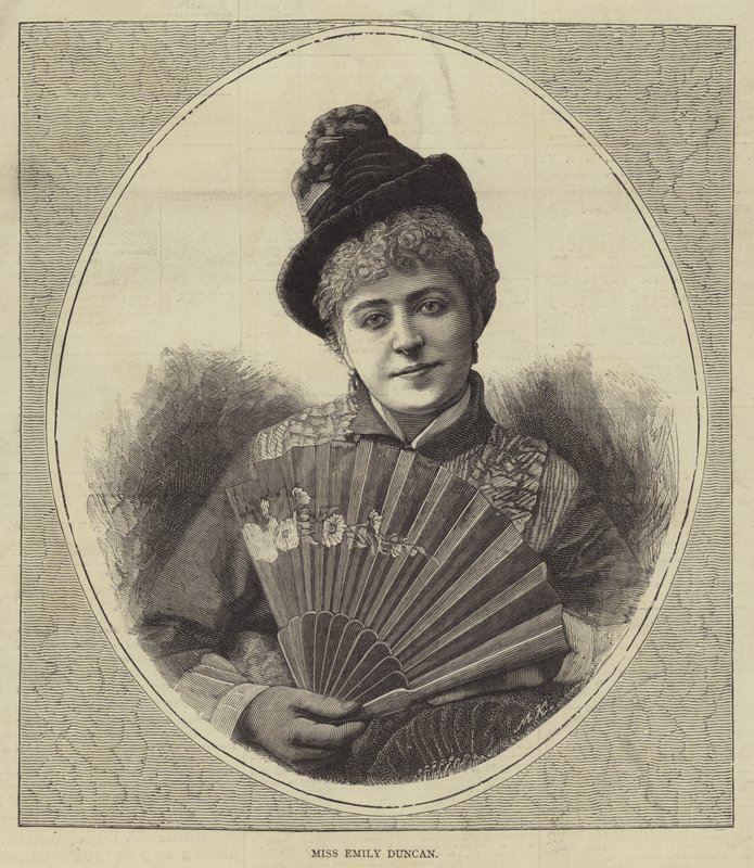 Miss Emily Duncan (gravura) de English School