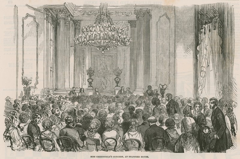 Miss Greenfields Concert na Stafford House, em Londres de English School