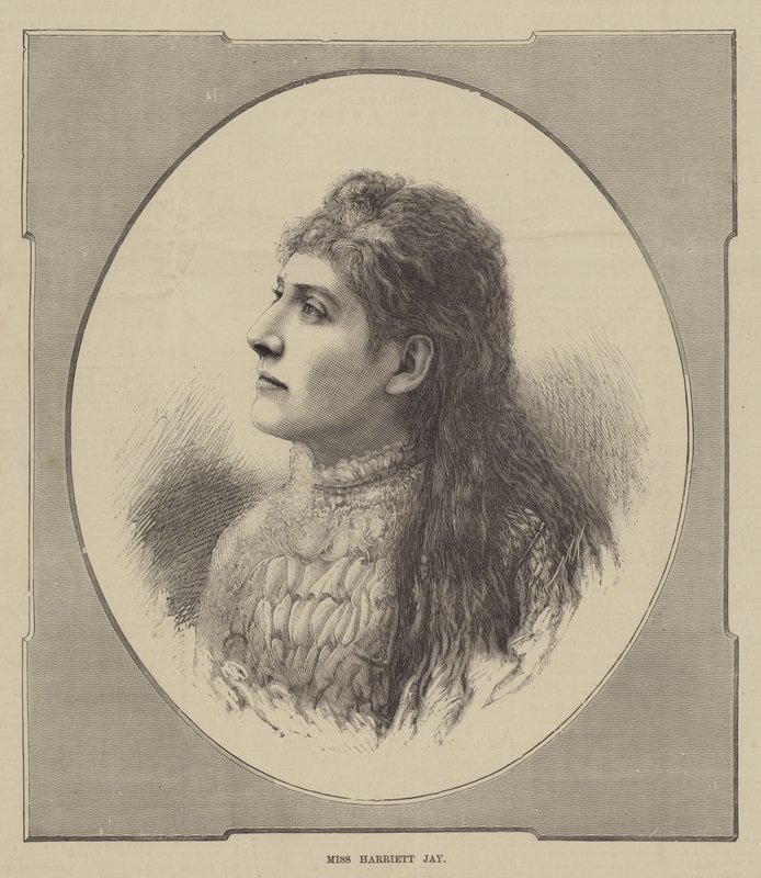 Miss Harriett Jay (gravura) de English School