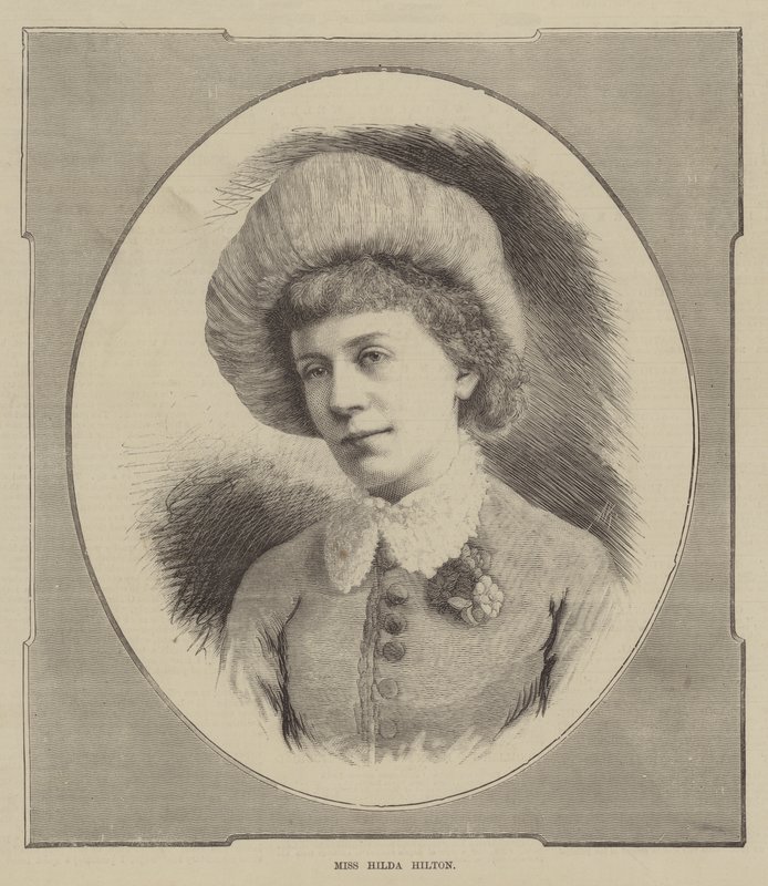 Menina Hilda Hilton (gravura) de English School