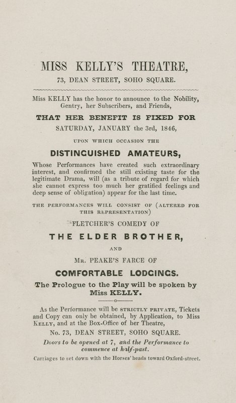 Miss Kellys Theatre, 73 Dean Street, Praça Soho, Londres de English School