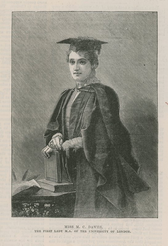 Miss MC Dawes, a primeira-dama MA da Universidade de Londres de English School