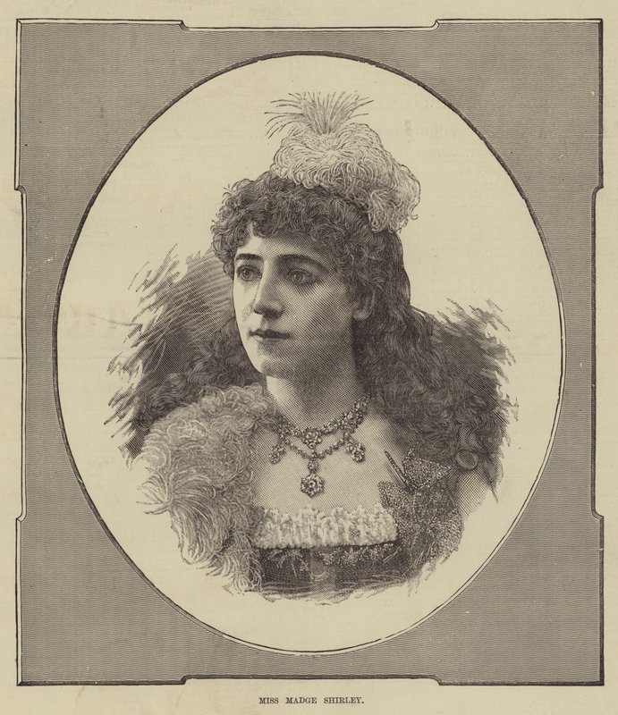 Miss Madge Shirley (gravura) de English School