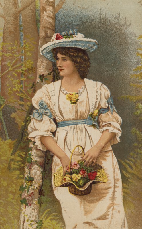 Miss Mary Anderson (cromolito) de English School