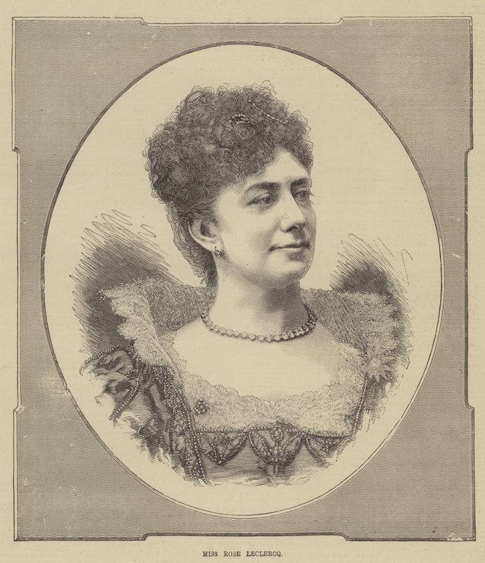 Miss Rose Leclercq (gravura) de English School