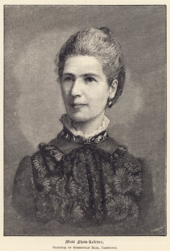 Miss Shaw-Lefevre, Directora do Somerville Hall, Cambridge (gravura) de English School