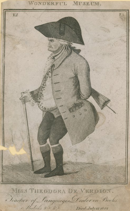 Miss Theodora De Verdion, professora de línguas e comerciante de livros de English School