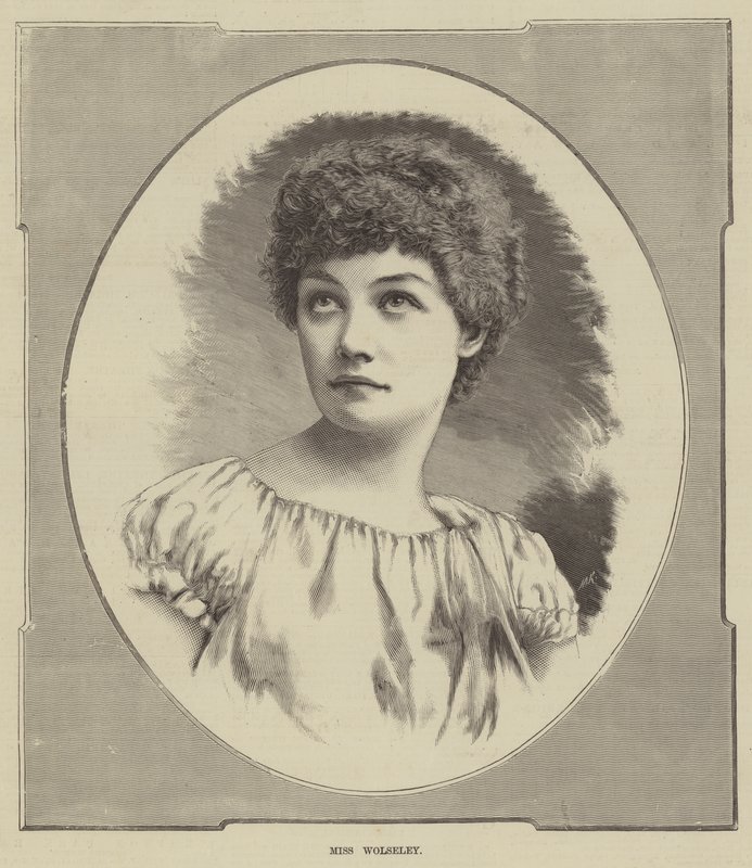 Miss Wolseley (gravura) de English School