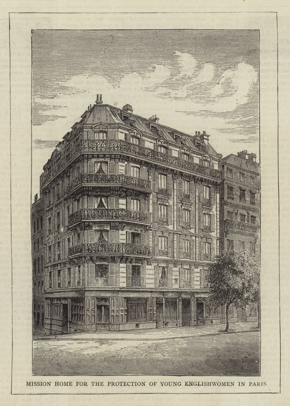 Missão Casa para a Proteção da Jovem Inglesa em Paris (gravura) de English School
