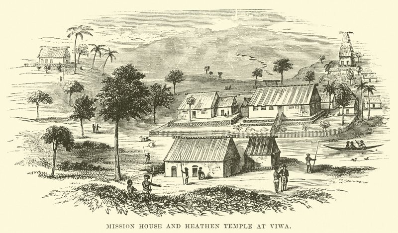 Casa da Missão e Templo dos Pagãos em Viwa de English School