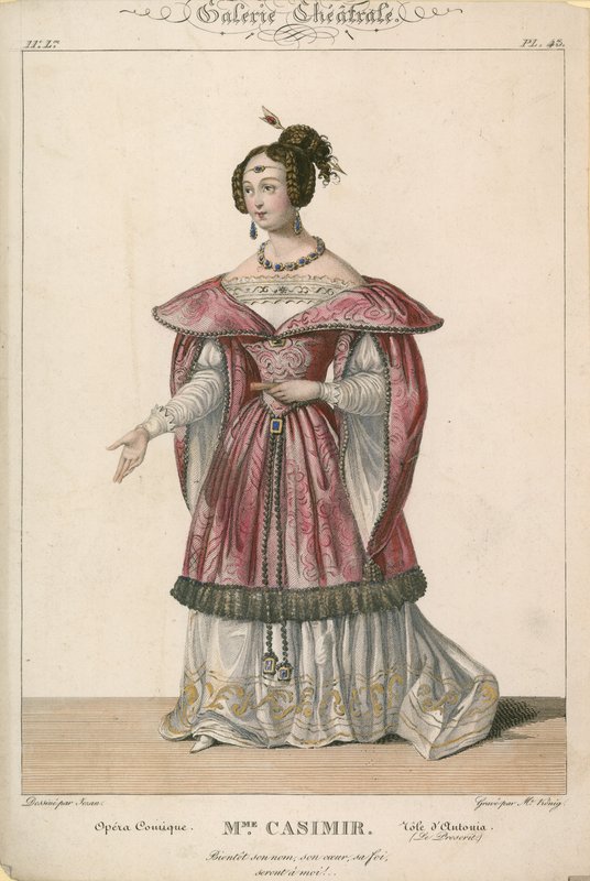 Mme Casimir no papel de Antonia, Opera Comique de English School