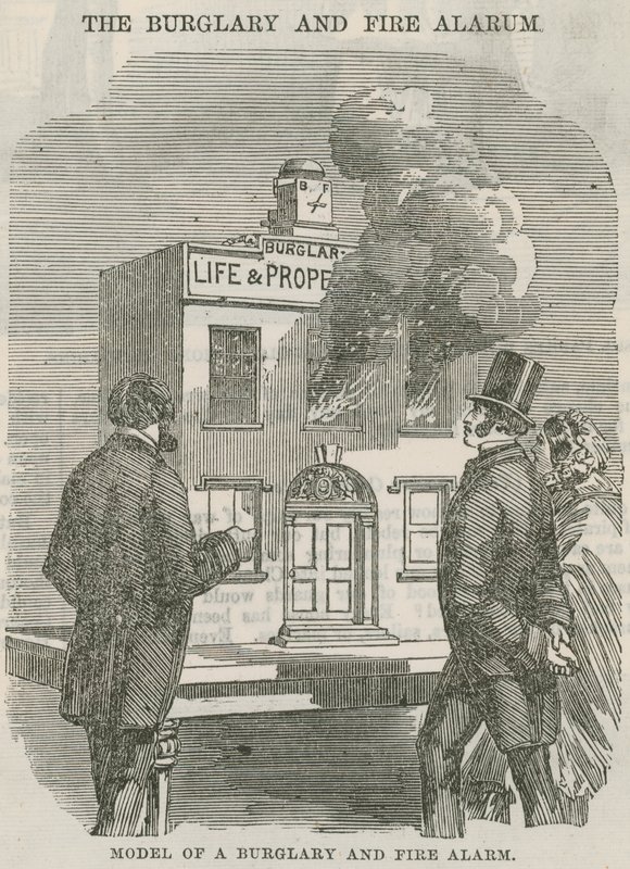 Modelo de roubo e alarme de incêndio de English School