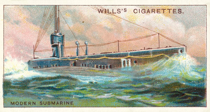 Submarino Moderno (chromolitho) de English School