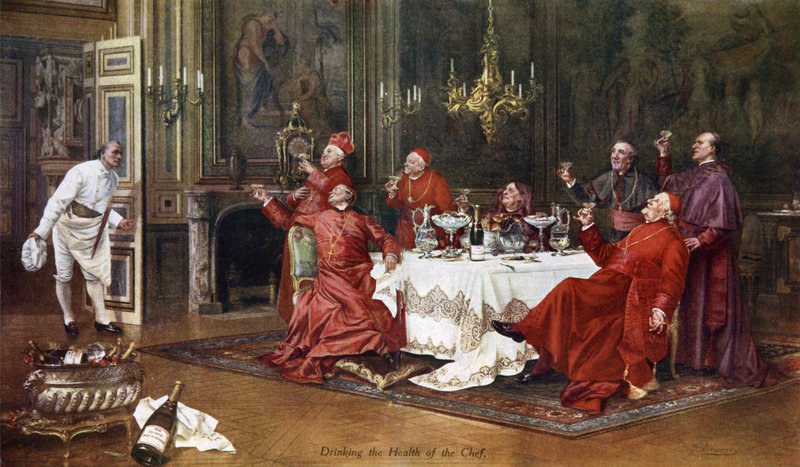 Moet et Chandon, Beber a Saúde do Chef (cor litho) de English School