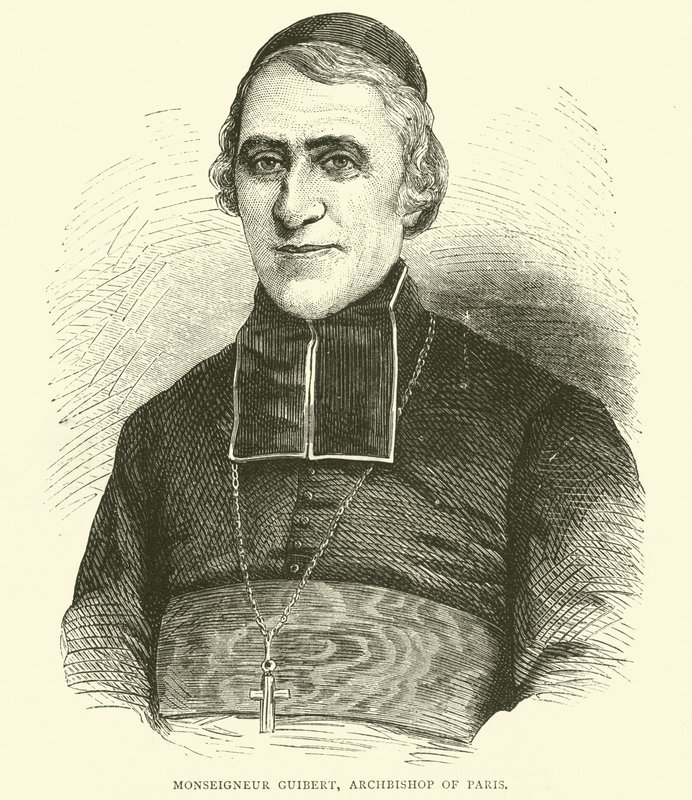 Monsenhor Guibert, Arcebispo de Paris, maio de 1871 de English School