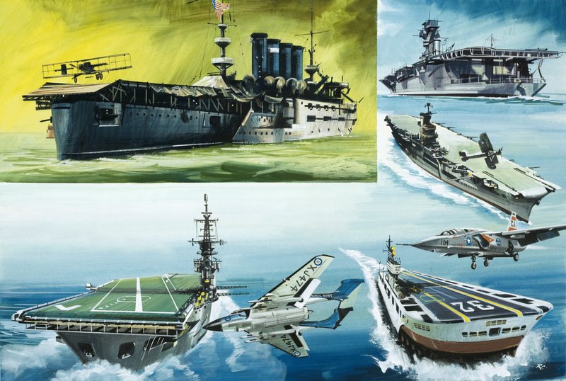 Montagem de porta-aviões de English School
