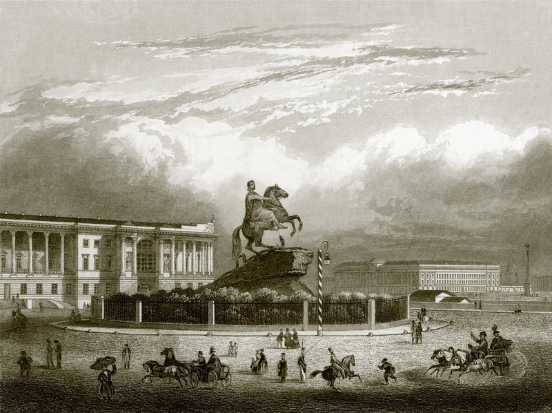 Monumento de Pedro, o Grande de English School