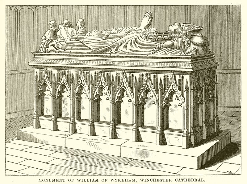 Monumento de Guilherme de Wykeham, Catedral de Winchester de English School
