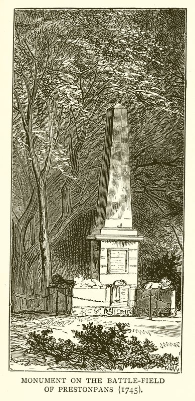Monumento no Campo de Batalha de Prestonpans (1745) de English School