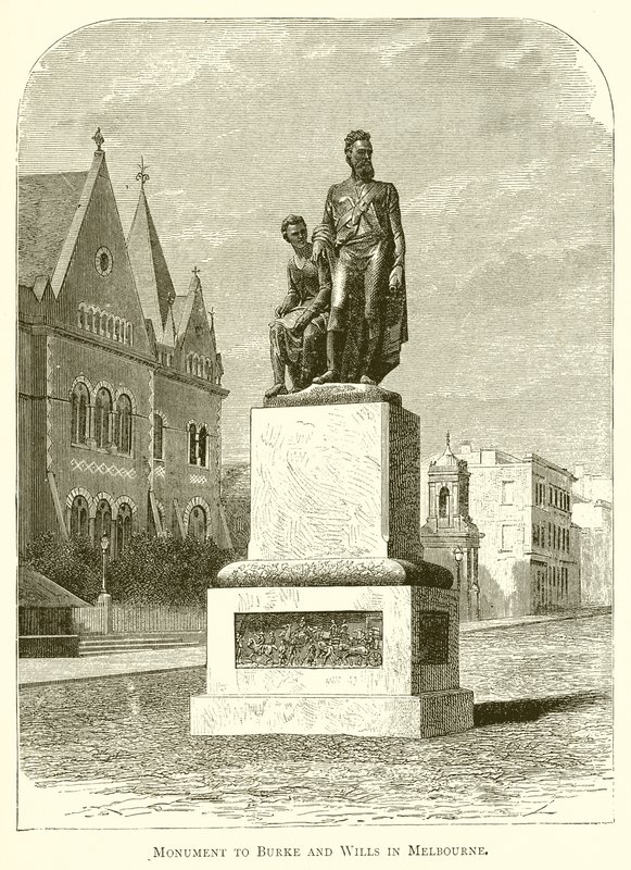 Monumento a Burke e Wills em Melbourne de English School