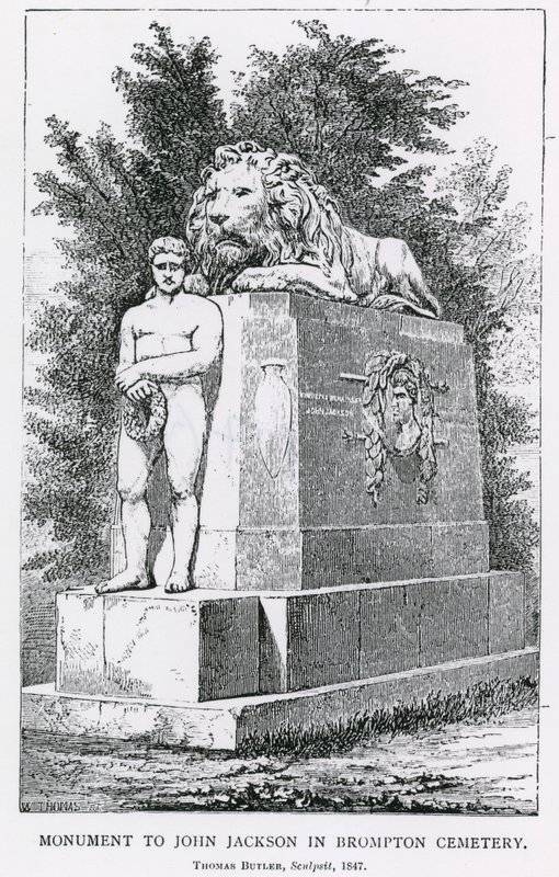 Monumento a John Jackson em Cemitério de Brompton de English School