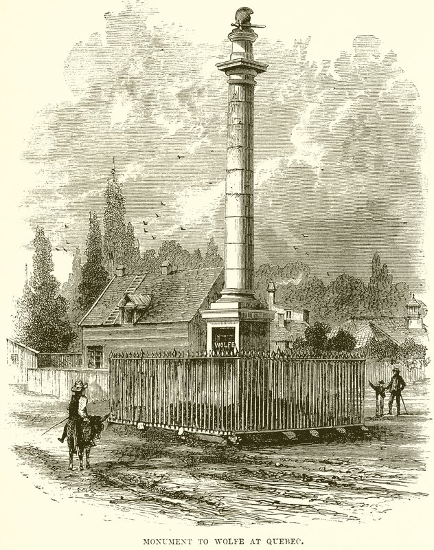 Monumento, para, Wolfe, em, quebec de English School