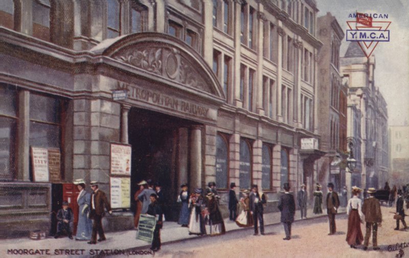 Moorgate Street Station, em Londres de English School