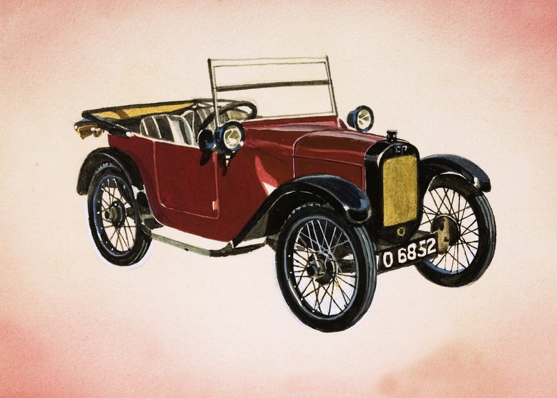 Carros a motor: O Austin de English School