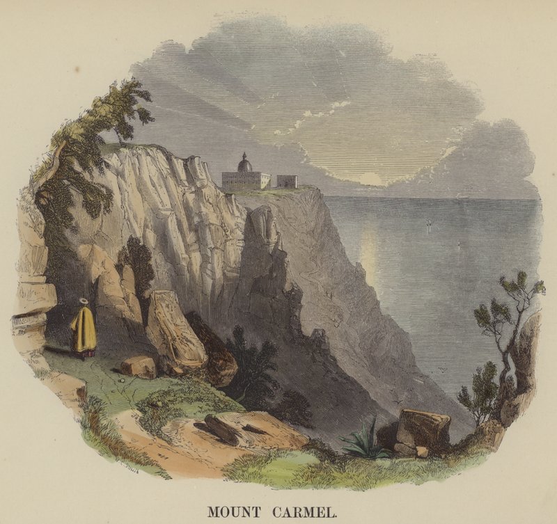 Monte Carmelo (gravura colorida) de English School