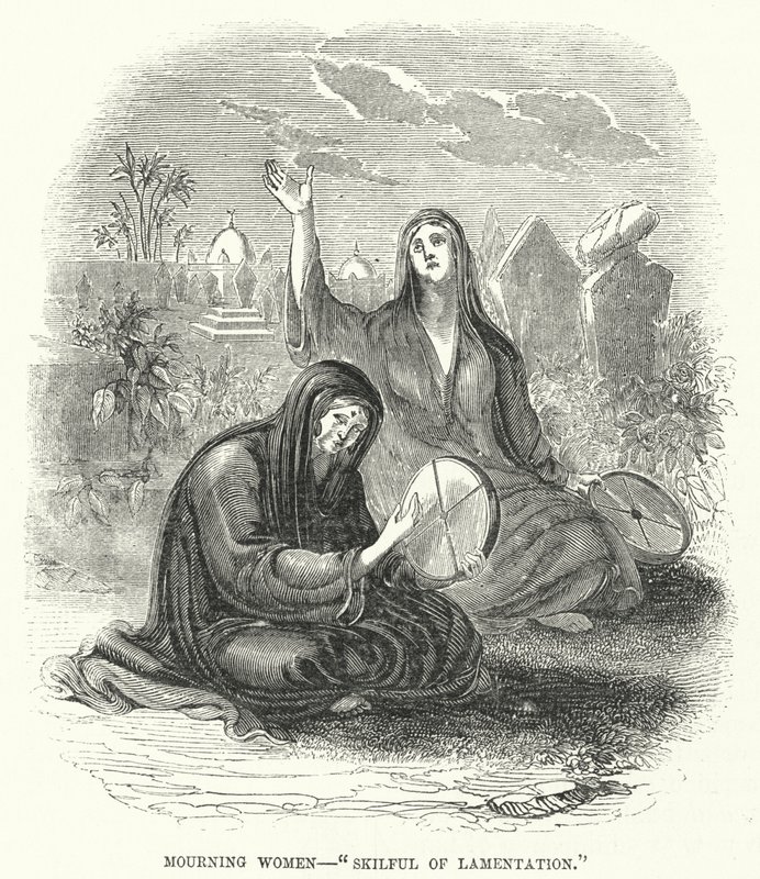 Mulheres de luto, "hábil de lamentação" de English School