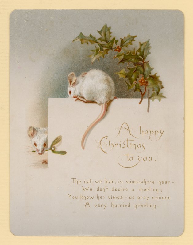Mouse, cartão de natal de English School