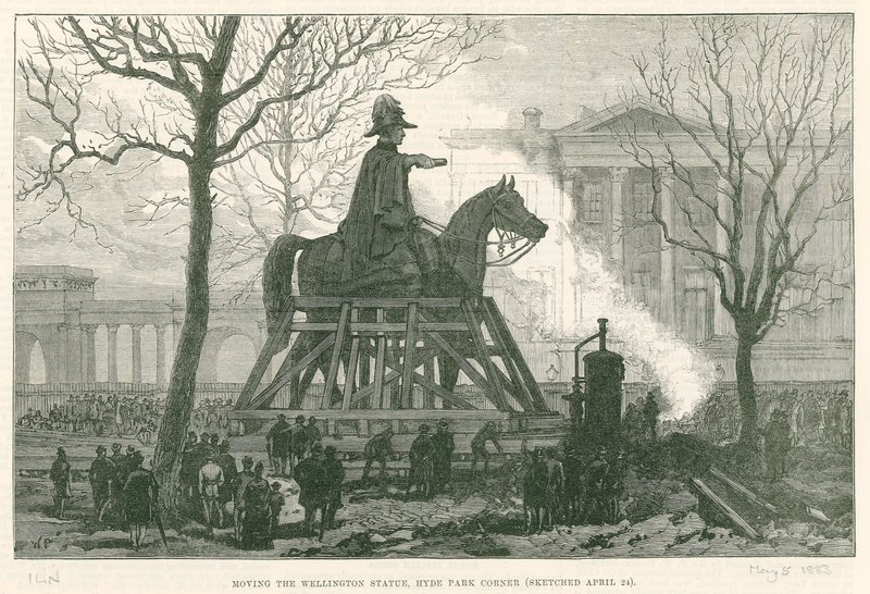 Mover a estátua de Wellington, Hyde Park Corner de English School