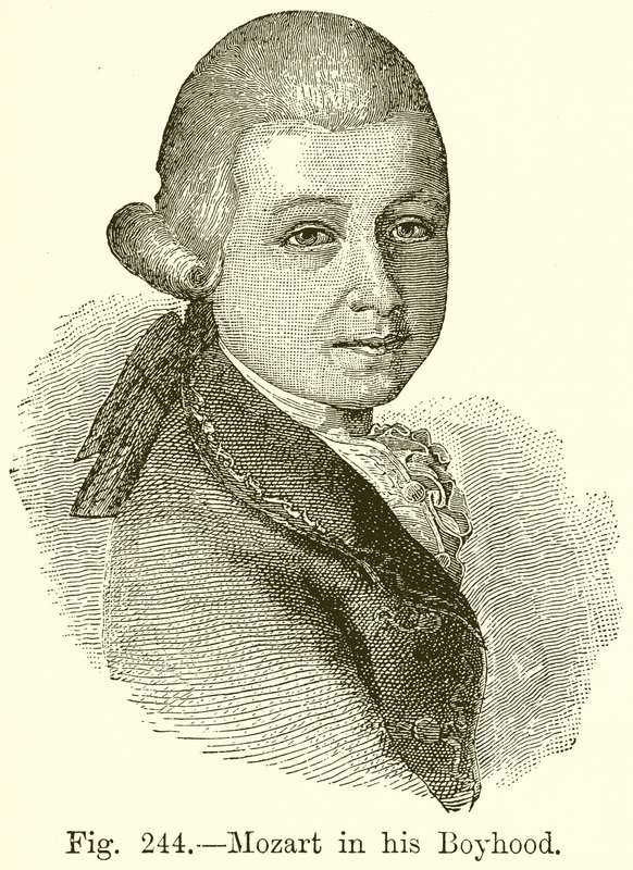 Mozart em sua infância de English School