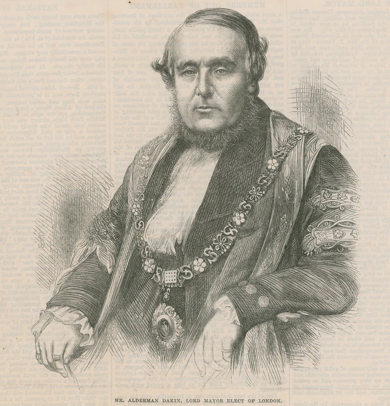 Sr. Alderman Dakin, Lord Mayor eleito de Londres de English School