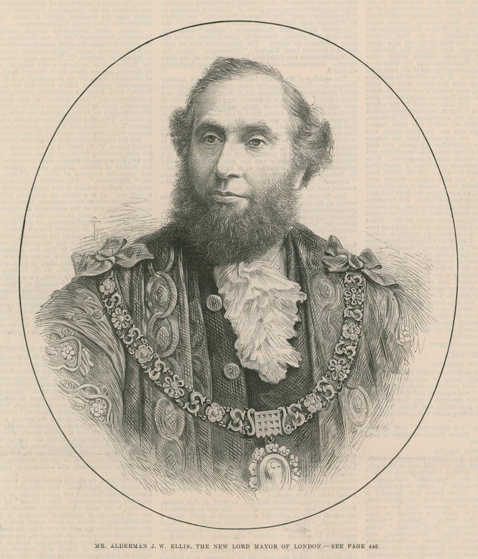 Sr. Alderman JW Ellis, o novo Lord Mayor de Londres de English School