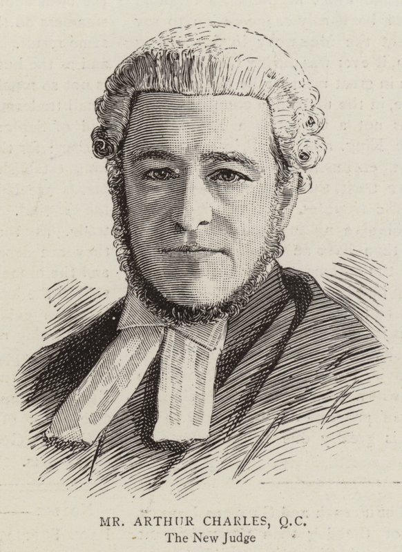 Sr. Arthur Charles, QC (gravura) de English School