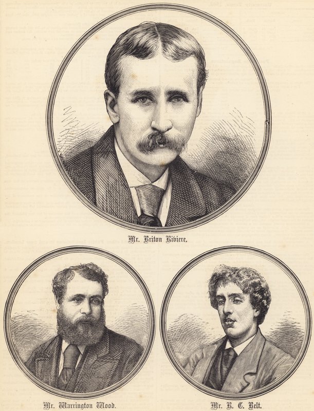 Sr. Briton Riviere, Sr. Warrington Wood, Sr. R C Belt (gravura) de English School