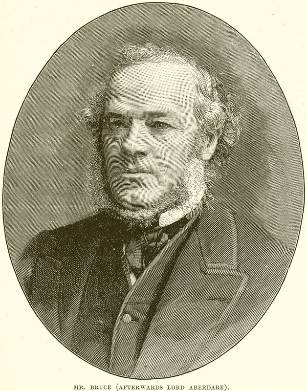 Sr. Bruce (depois Lord Aberdare) de English School