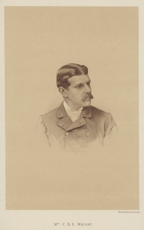 Sr. C B E Wright (litho) de English School