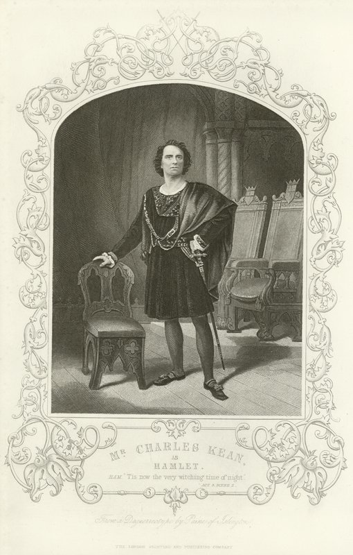 Sr. Charles Kean como Hamlet, Hamlet, Ato III, Cena II de English School