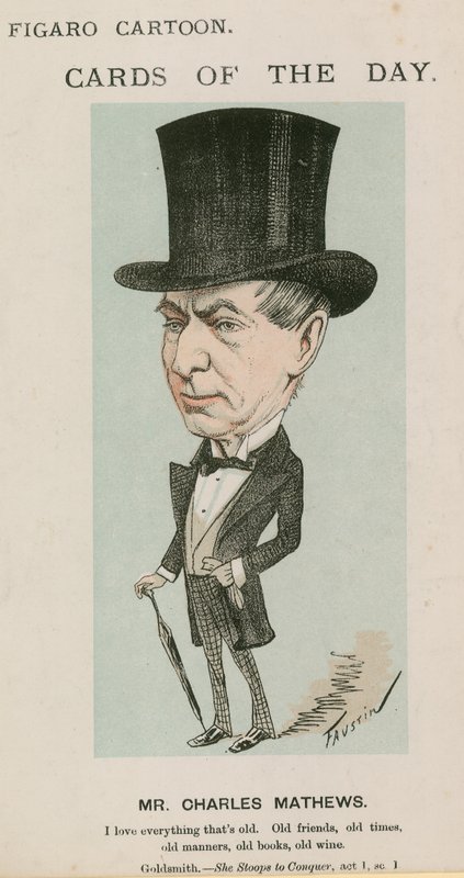 Sr. Charles Mathews, desenho animado de English School
