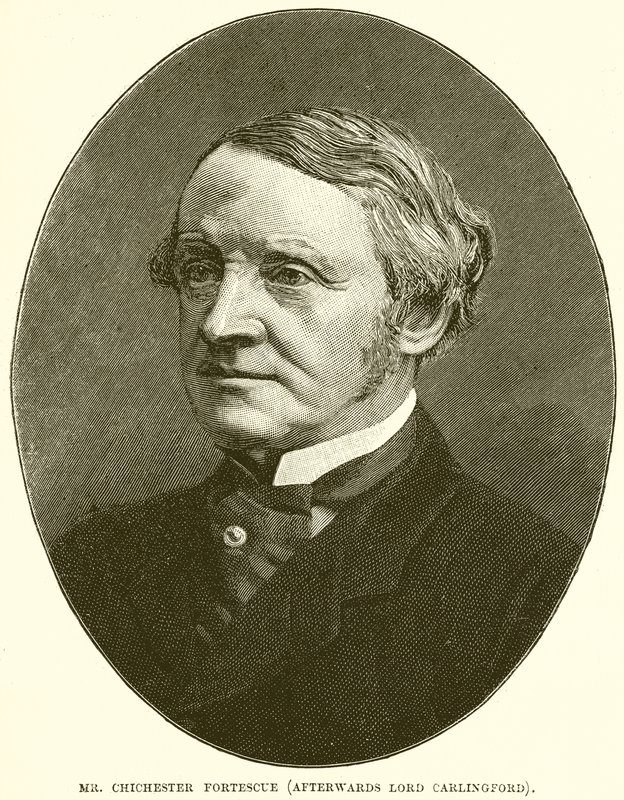 Sr. Chichester Fortescue (depois Lord Carlingford) de English School