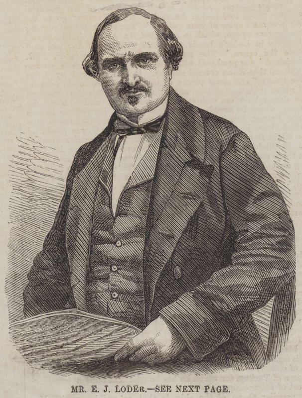 Sr. E J Loder (gravura) de English School