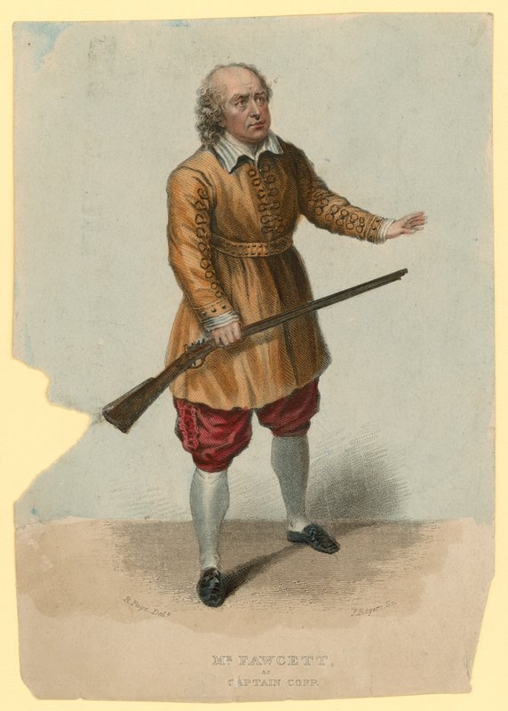 Sr. Fawcett como capitão Copp de English School